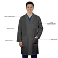 thumbnail image 4 of HeedFit Unisex Lab Coat, Long Sleeve Poly Cotton, 37", l, Charcoal, 4 of 7
