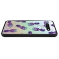thumbnail image 5 of FINCIBO Slim TPU Bumper + Clear Hard Back Cover for LG Stylo 6 6.8" 2020, Purple Pineapple Pattern, 5 of 6