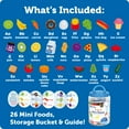 thumbnail image 7 of Learning Resources A to Z Mini Foods, Play Kitchen Play Food, Alphabet Learning Toy, Ages 3, 7 of 7