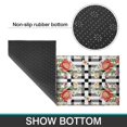 thumbnail image 6 of Pioneer Flower Floral Print Pattern Kitchen Rugs Sets Of 2, Anti Fatigue Non Slip Washable Floor Mats for Kitchen Sink Laundry, 17X30 Inch + 17X47 Inch, 6 of 6