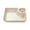 White, variant on Multi-Compartment Serving Tray with Sauce Dish - Ideal for Dumplings, Snacks, Chicken & Fries - Durable Plastic Divided Plate with Ketchup Section - Perfect for Parties & Picnics,White
