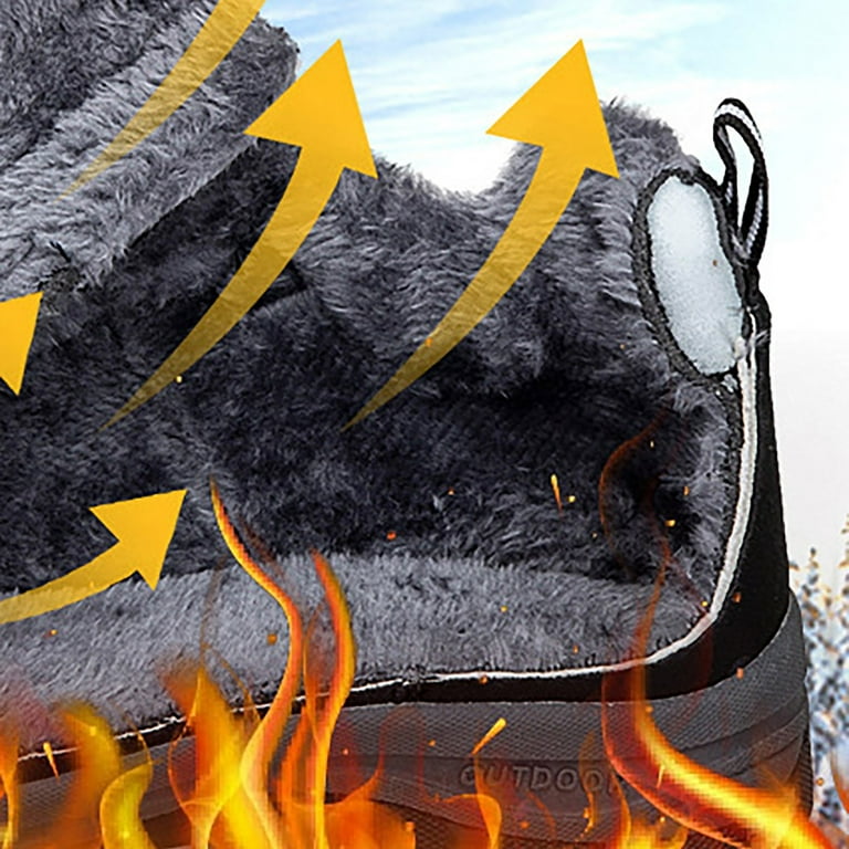 Winter Men Snow Boots Non Slip Soft Soles Cotton Lightweight Warm Outdoor Sports Shoes Hiking Shies Mens Men Boots for Snow Mens Snow Boots Size 13 Extra Wide Boots Men s Hiking Boots