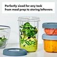 thumbnail image 4 of OXO SoftWorks Twist and Stack Leakproof Food Storage Containers, 32 oz, 2-Pack, 4 of 11