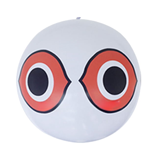 Inflable PVC para Ojos Repelente Pájaros Globo Pelota Playa Granja Huerto Repelente Pájaros para Asustar Pájaros (blanco) (el Blanco Incluye Adhesivo Láser Con Cordón)