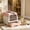 Pink, variant on Fully Enclosed Cat Litter Box, Compact Front-Entry Top-Exit Litter Box, Dual Deodorizer Slots, Slide-Out Tray with Scoop, Privacy Litter Box for Cats Up to 9 lbs