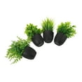thumbnail image 3 of 4 Uds plantas suculentas artificiales en maceta decoración de plantas falsas decoración de bonsái simulada realista, 3 of 7