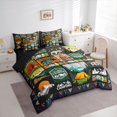 thumbnail image 2 of Erosebridal Adventure Accessories Bedding Comforter Set 7pcs for Kids Boys Girls,Happy Camping Queen Bedding Sets for Teens,Black Reversible,Luxury Bedroom Decor, 2 of 6