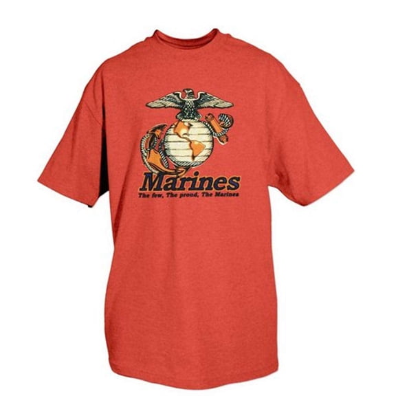 Fox Outdoor Products Marines One-Sided Imprinted USMC Logo T-Shirt, Medium