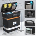 thumbnail image 5 of Fireproof Document Box,Blacksmith 2 Tier Fireproof Safe Box for File Documents with Lock and Pockets,Fireproof File Safe Cabinet for Important Documents,Passports,Laptop,Black, 5 of 7