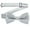 Gray, variant on Xfvqtps Boys Bow Tie Solid Color Bowties Adjustable Neckties for Uniform School Party Light Blue