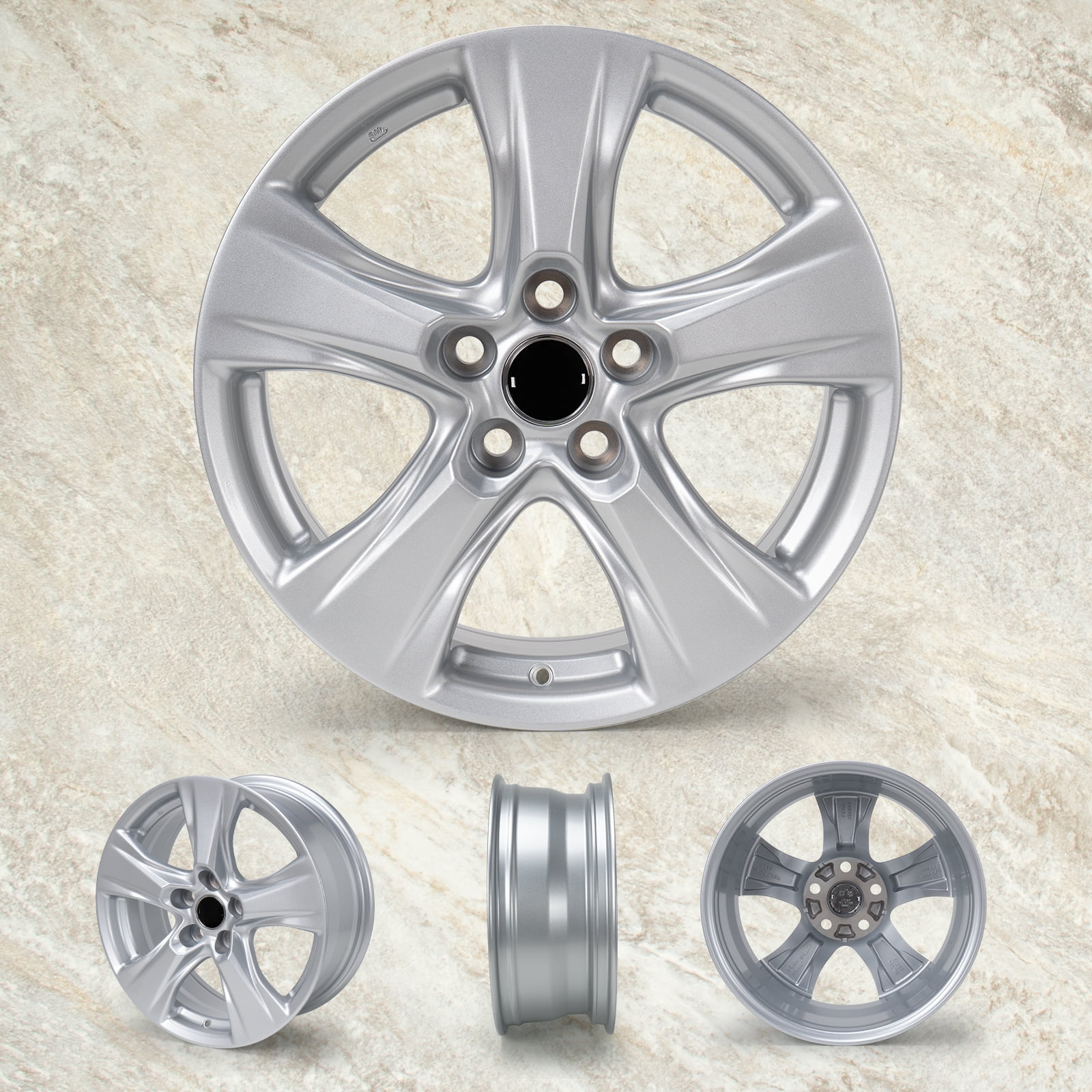 XXR 553 17X8.25 5x100/5x114.3 Chromium Black offset +36 Wheel