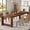 Walnut, variant on Tribesigns 86.61-inch Extra Long Dining Table for 6-8, Farmhouse Narrow Kitchen Table with Sturdy Legs, for Living Room, Dining Room, Walnut