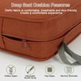 thumbnail image 6 of Aoodor 23"x26" Wine Red Stripe Patio Chair Cushions Set, Memory Foam Outdoor Seat Cushions (Set of 2 Seats, 2 Backs, 2 Lumbar Pillows), 6 of 9