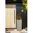 thumbnail image 6 of Veradek Block Series Pedestal Tall 32" Plastic Planter - Gray, 6 of 14