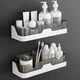 thumbnail image 2 of Bathroom Accessory Shelf Organizer No Drill Organizer Shower Storage Rack Wall Mount Plastics Toilet Shampoo Holder Bathroom Accessory Accessories, 2 of 5