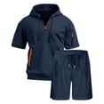 thumbnail image 6 of Stamzod Mens Summer Outfits 2026 Short Sleeve Hoodie and Shorts Set Casual Athletic Track Suits Mens Sweatsuit, 6 of 6