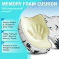 thumbnail image 5 of Premium Hawaiian Pattern Memory Foam Seat Cushion Ergonomic Chair Pad for Office Chair, Car, Airplane & Bleachers Sciatica, Tailbone Hip & Back Pain Relief - Chair Cushion for Long Office Workers., 5 of 5