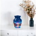 thumbnail image 5 of Northern Light Little Cremation Urn For Men & Women - Decorative Keepsake Urns For Human Ashes For Male And Female - Purple Urns For Girl - Little Blue Keepsake Urn For Adults Boy And Girls 3 Inch, 5 of 7