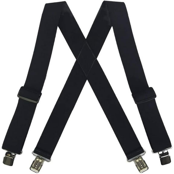 Welch  2 Inch Super Tuff Stuff X-Back Clip On Work Suspender (Men Big & Tall)