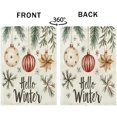 thumbnail image 6 of Xmas Balls Winter Holiday Christmas Garden Flag, Ornaments Pine Cones Front Yard Backyard Outdoor Flag Decor, Double Sided for Outside Burlap Yard Flag Seasonal Home Decoration 12.5x18, 6 of 6
