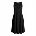 thumbnail image 5 of Women's Summer Flowy Maxi Dress Fashion And Leisure Splicing Sleeveless Round Neck Loose And Comfortable Dress Beach Vacation Swing Dress, 5 of 5