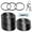 Black, variant on 100 Pcs Metal Key Rings By Ustris, 3/4 inches 25mm Split Round Metal Silver Keyring for Home/Car/Outdoor/Arts/Lanyards/Crafts Keys Organization, Split Bulk Keyrings for Keychain and Crafts, Black