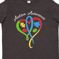thumbnail image 4 of Inktastic Autism Awareness Heart Ribbon and Puzzle Pieces Boys or Girls Toddler T-Shirt, 4 of 5