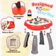 thumbnail image 3 of UUSUOO 2-In-1 Baby Activity Table,Musical Learning Toys with Lights &  Sounds,Montessori Toys for 1 Year Old,Christmas Birthday Gifts for 1 2 3 Year Old Boys Girls, 3 of 7