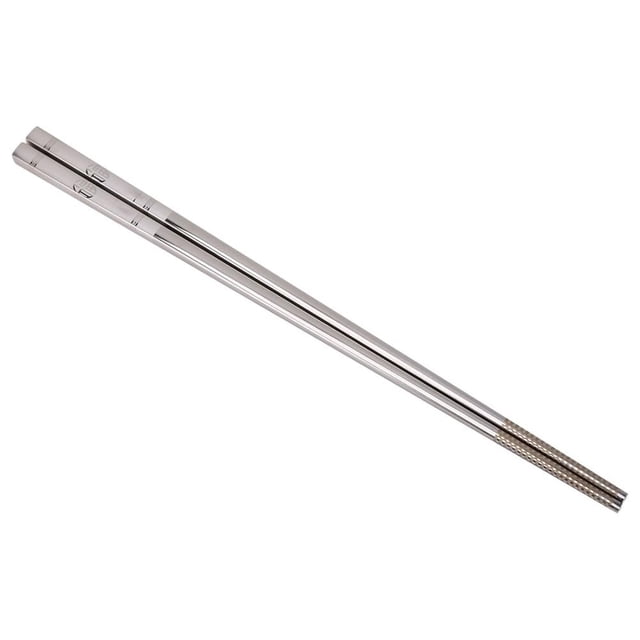 1 par de palillos coreanos de acero inoxidable, diseño floral japonés, estilo clásico, apto para lavaplatos, para cocina, cena, estilo chino