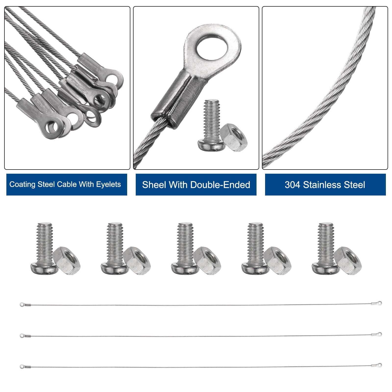 Unique Bargains Durable 304 Stainless Steel Cabinet Door Restraint Hinge Limiter 32"