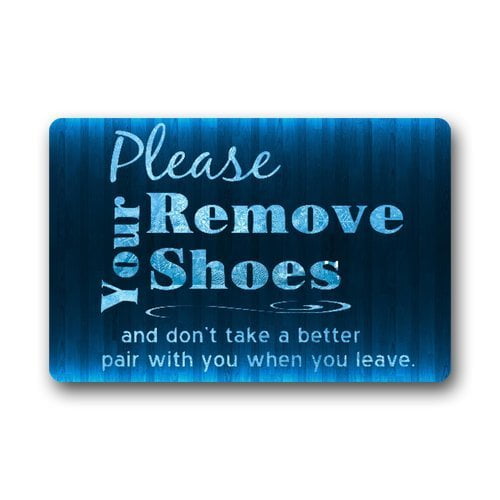 WinHome Please take your shoes off Doormat Floor Mats Rugs Outdoors