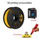 thumbnail image 2 of 1 kg/carrete de filamento de TPU flexible de 1,75 mm, material para bolígrafos de impresora 3D Eccomum Amarillo, 2 of 7