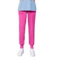 thumbnail image 1 of TIMIFIS Hot PinksWomen's Jogger Scrub Pants Comfort Fits Solid Color Four Season Loose Bunched Feet Nurse Work Pants with Pockets - Spring/Summer, 1 of 3