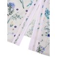 thumbnail image 5 of EFINNY Women Floral Long Pajamas Robes Thin Style Lightweight Full Length Homewear Sleepwear for Spring Summer,without Zipper, 5 of 8