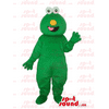Cookie Monster Alike Character Plush SPOTSOUND Mascot In Green - Imaginary animal mascots
