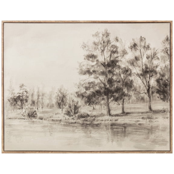 My Texas House Sepia Landscape Vintage Framed Art 36x28