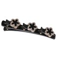 thumbnail image 5 of RYGRZJ Flower Headwear Double Layer Hairpin Hair Clip Rhinestone Buttons Band Clip 1PCS, 5 of 5