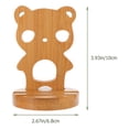 thumbnail image 4 of KAKOWELY Universal Phone Stand Desktop Rack Bamboo Adorable Bear Phone Holder for Home,3.94"X2.56"X0.71", 4 of 4