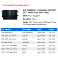 thumbnail image 2 of A/C Condenser - Compatible with 2007 - 2017 Jeep Patriot Sport Utility 2008 2009 2010 2011 2012 2013 2014 2015 2016, 2 of 2