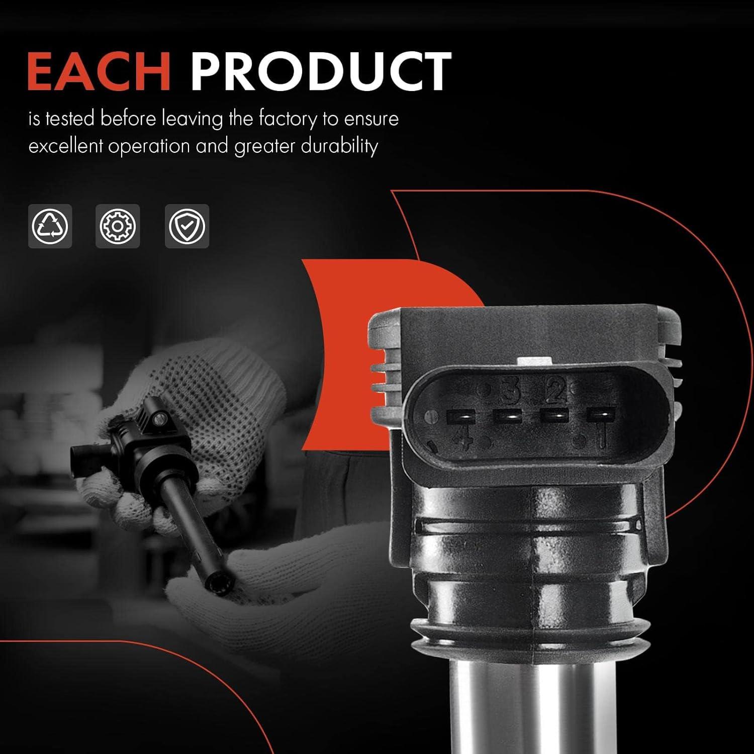 A-Premium Ignition Coil Pack Compatible with Volkswagen Jetta Beetle Golf Passat Rabbit L5 2.5L