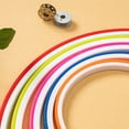 thumbnail image 4 of MasteelfCA 5Pcs DIY Embroidery Plastic Circle Cross Stitch Ring Cloth Handicraft for Embroidery and Cross Stitch (Assorted Color), 4 of 7