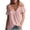 Pink, variant on Cold Shoulder Tops for Women Summer Trendy Ruffled Short Sleeve V Neck Shirts Pleated Cute Y2k Blouses (2XL, White)