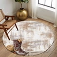 thumbnail image 2 of Round Rugs 6Ft, Western Cowboy Boots Round Area Rug Washable Indoor Throw Carpet, Vintage Country Brown Wooden Soft Non Slip Circle Rug for Office Cabinet Home Decor Aesthetic, 2 of 8
