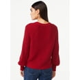 thumbnail image 3 of Free Assembly Women’s Shrunken Raglan Sweater with Long Sleeves, 3 of 6