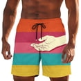 thumbnail image 3 of oelaio Funny Swim Trunks Men's Rooster Print Board Shorts Elastic Waist Drawstring Quick Dry Beach Shorts Multicolor L, 3 of 8