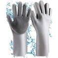 thumbnail image 1 of Gris 200g - Guantes Lavavajillas Silicona Cocina Ormromra LN-0151, 1 of 7