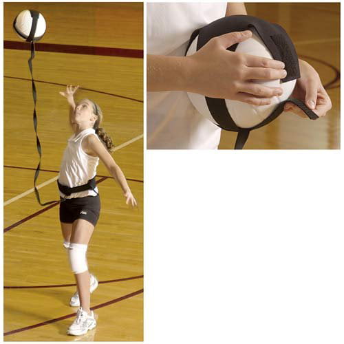 Tandem Sport Volleyball Pal Warm Up Training Aid for Solo Practice Returns Ball After Every Swing Adjustable Elastic Cord and Waist Strap
