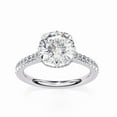 thumbnail image 2 of 3.18 CT Cushion Shape Lab Grown Diamond, CVD Diamond Engagement Ring, Hidden Halo With Pave Set Wedding Ring, Proposal Ring For Bridal, 2 of 4