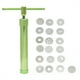 thumbnail image 1 of Pistola extrusora de barro giratoria verde de acero inoxidable, herramientas para hacer esculturas de pasteles y fondant, para hacer tú mismo, arcilla polimérica, 1 of 10