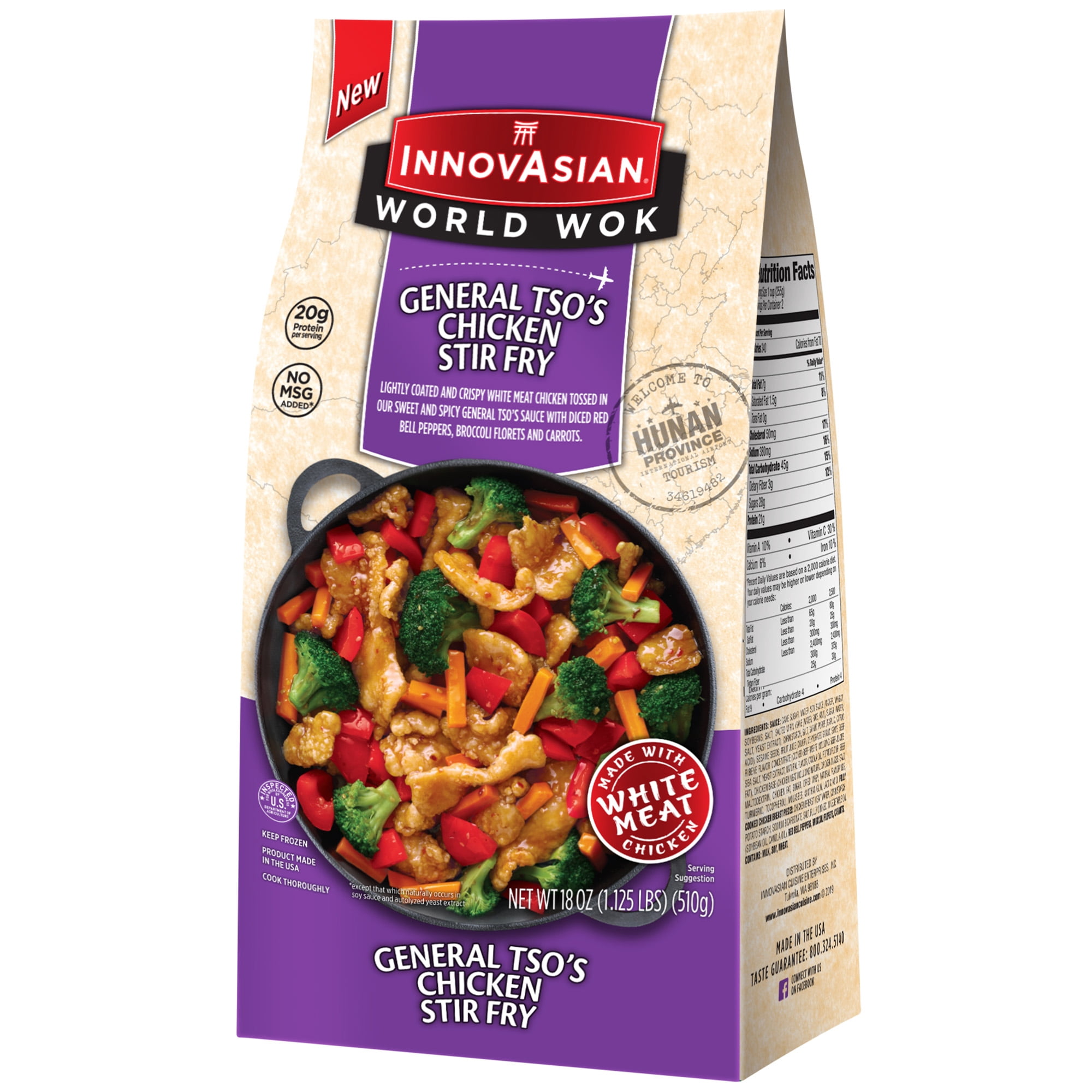 Innovasian World Wok General Tso S Chicken Stir Fry Asian Entree 18 Oz Walmart Com Walmart Com